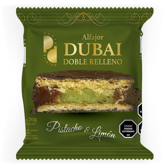 Punta Deleite DUBAI Doble Relleno  💚  Pistacho & Limón x8  💚