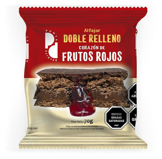 Punta Deleite Doble Relleno ❤️  Frutos Rojos x8  ❤️